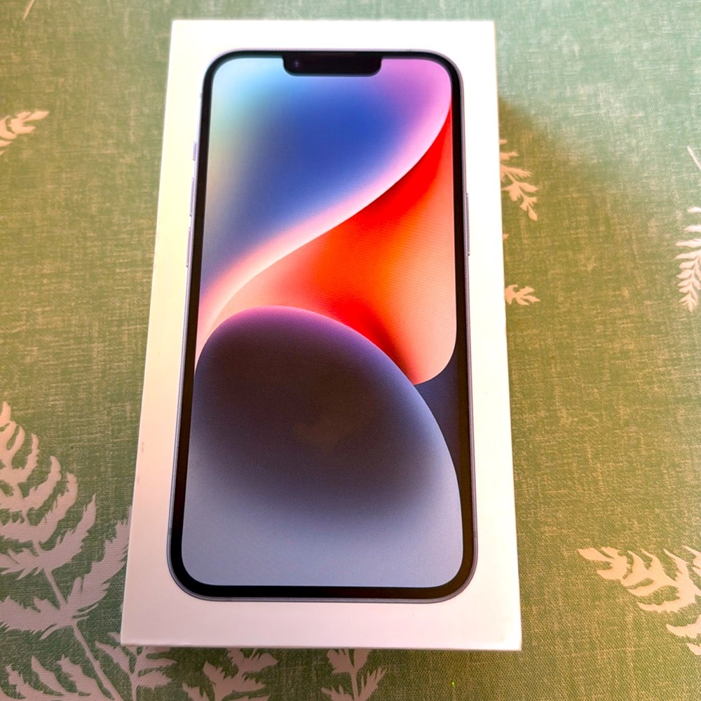iPhone 14 blue BOX ONLY!
